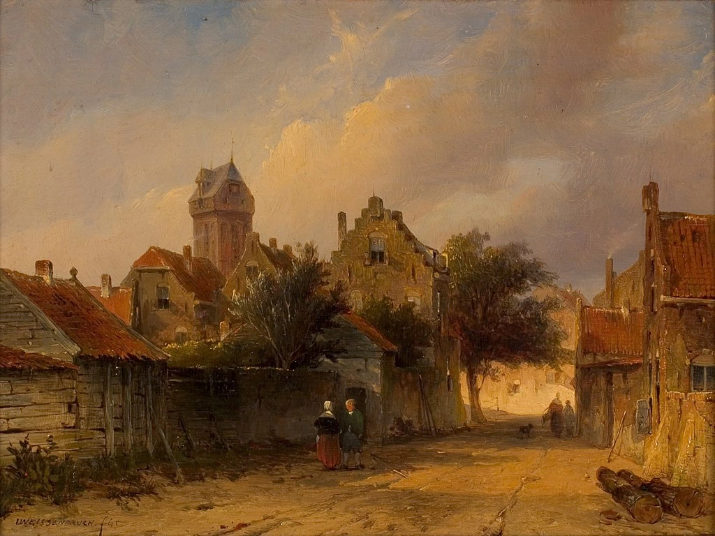 Veduta di una strada a Oudewater - Rijksmuseum Twenthe